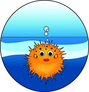 289x300 Free Puffer Fish Clip Art Image