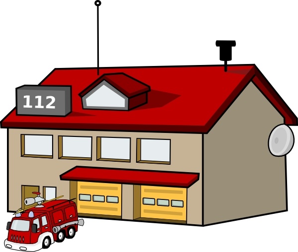 600x508 Fire Station Clip Art Free Vector In Open Office Drawing Svg