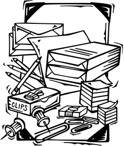 254x300 Office Supplies Clip Art