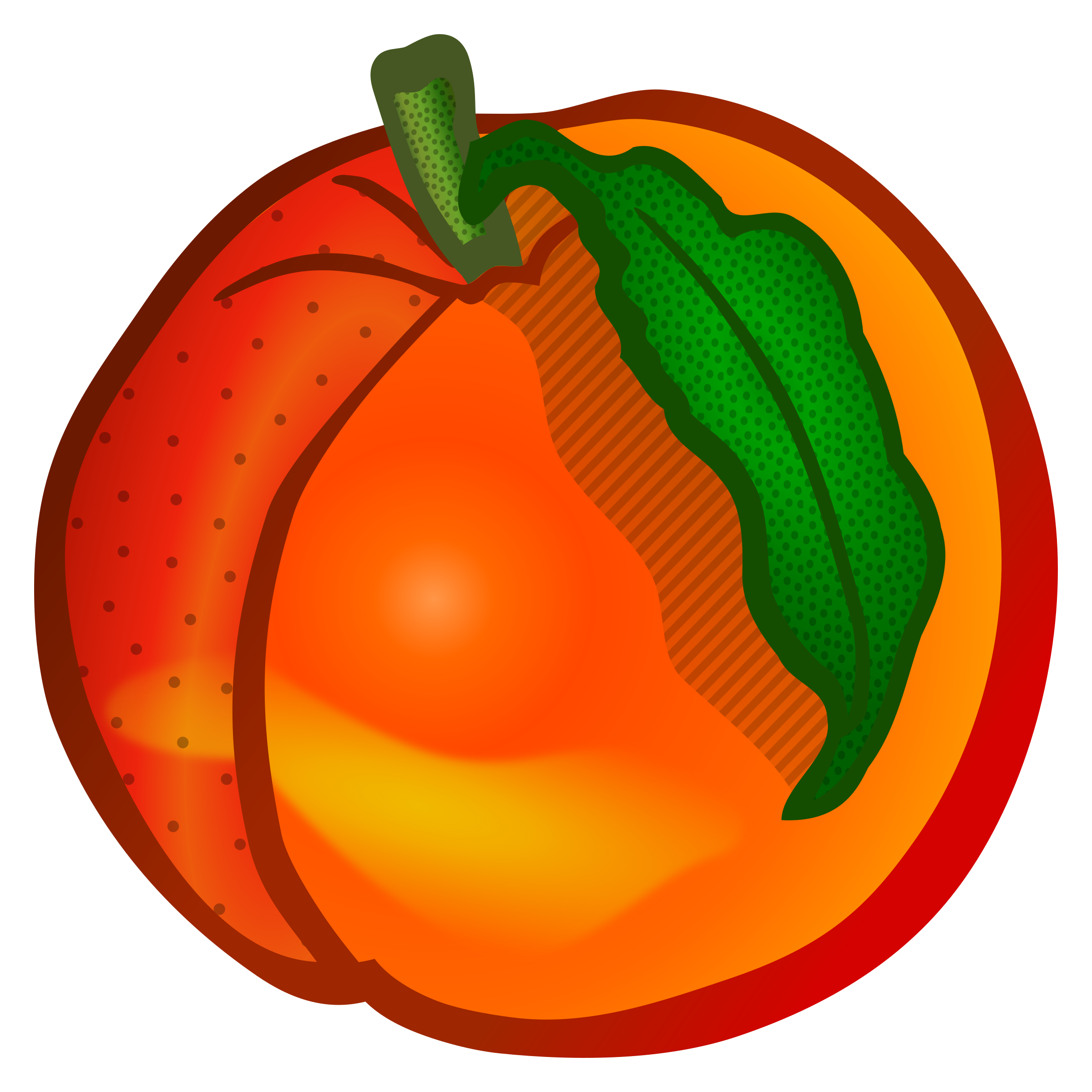 2400x2400 Orange Clipart Peach