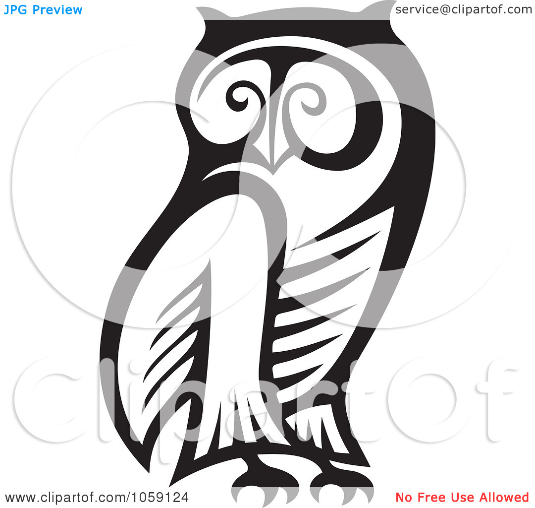 1080x1024 Owl Clipart Black And White Clipart Panda