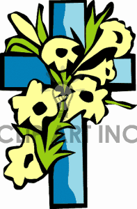 197x300 Lily Clipart Palm Cross