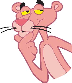 305x350 Pink Panther 001 Free Vector 4vector
