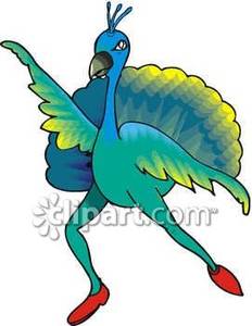 232x300 Dancing Peacock