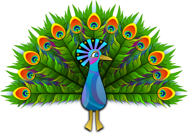600x426 Peacock Clip Art