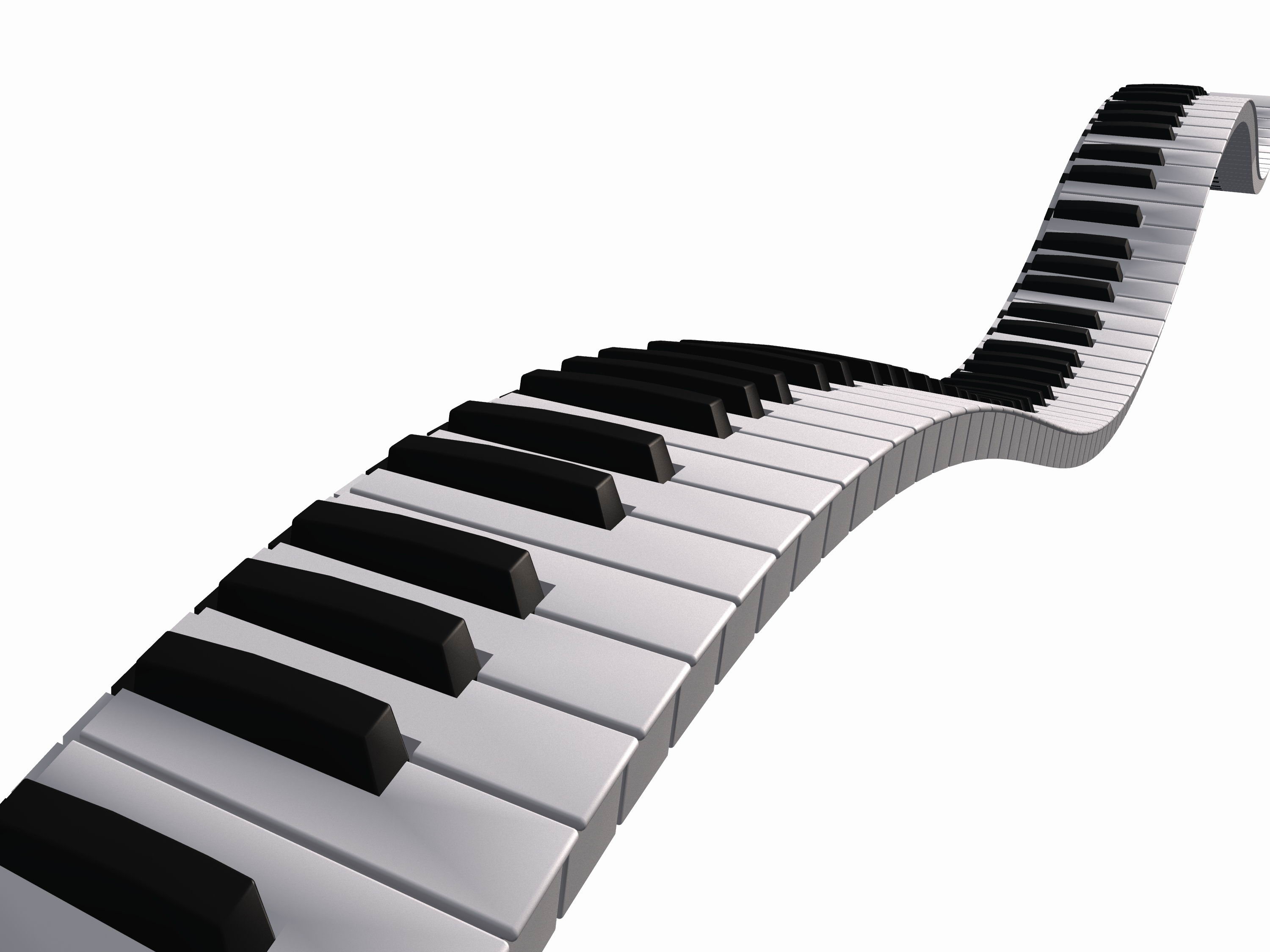 3000x2250 Free Piano Keyboard Clipart Image