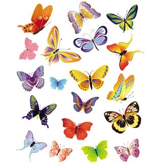 320x320 Free Printable Butterfly Clipart