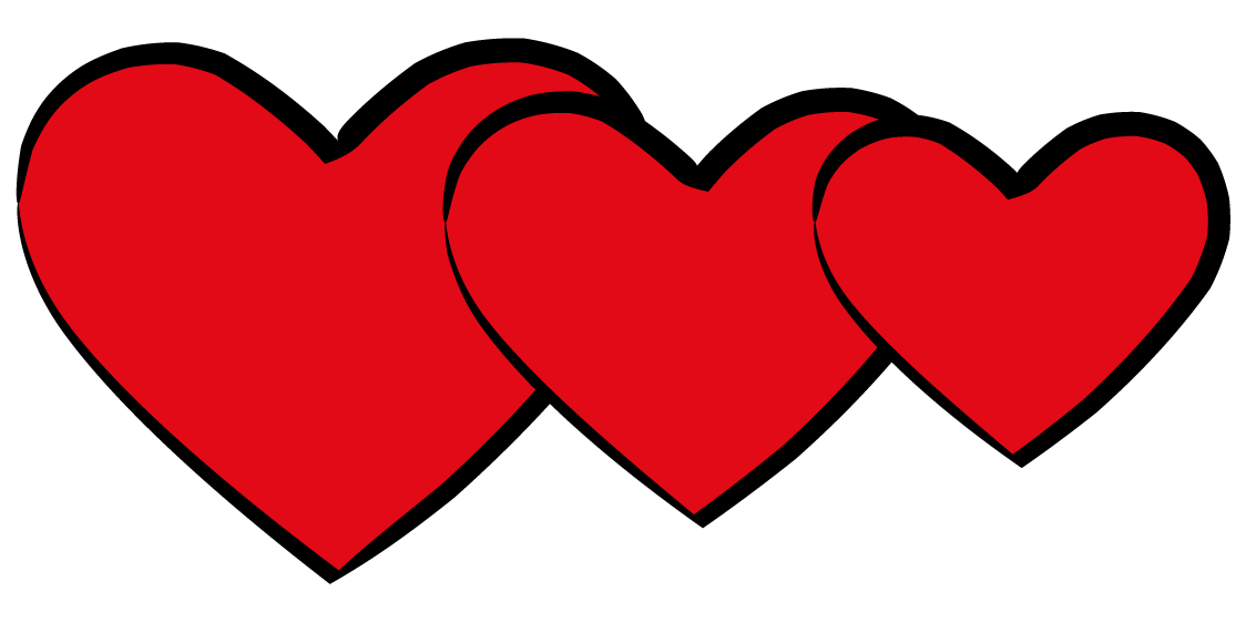 1124x561 Hearts Clipart