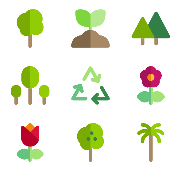 600x564 Plant Icons