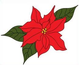 260x217 Free Poinsettia Clipart