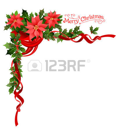 406x450 Poinsettia Clip Art Borders Clipart
