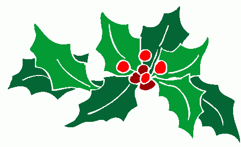 490x298 Poinsettia Clipart Boughs Holly