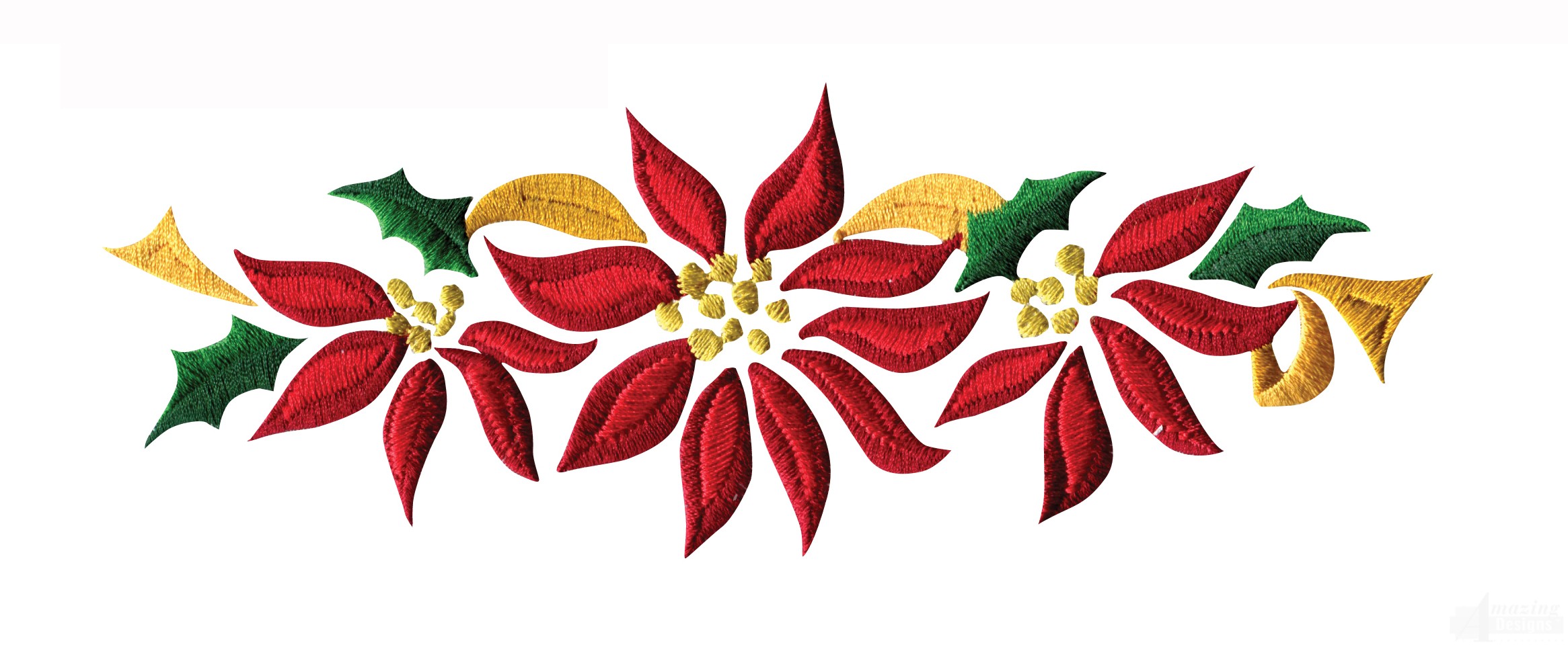 2331x963 Poinsettia Clipart Vintage