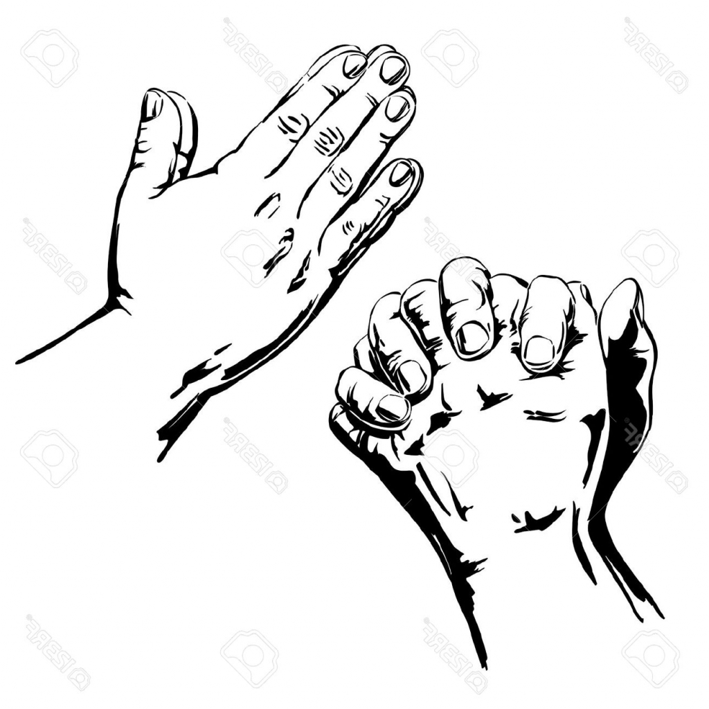 1024x1024 Hands Praying Drawing Praying Hands Clip Art Simple Black White