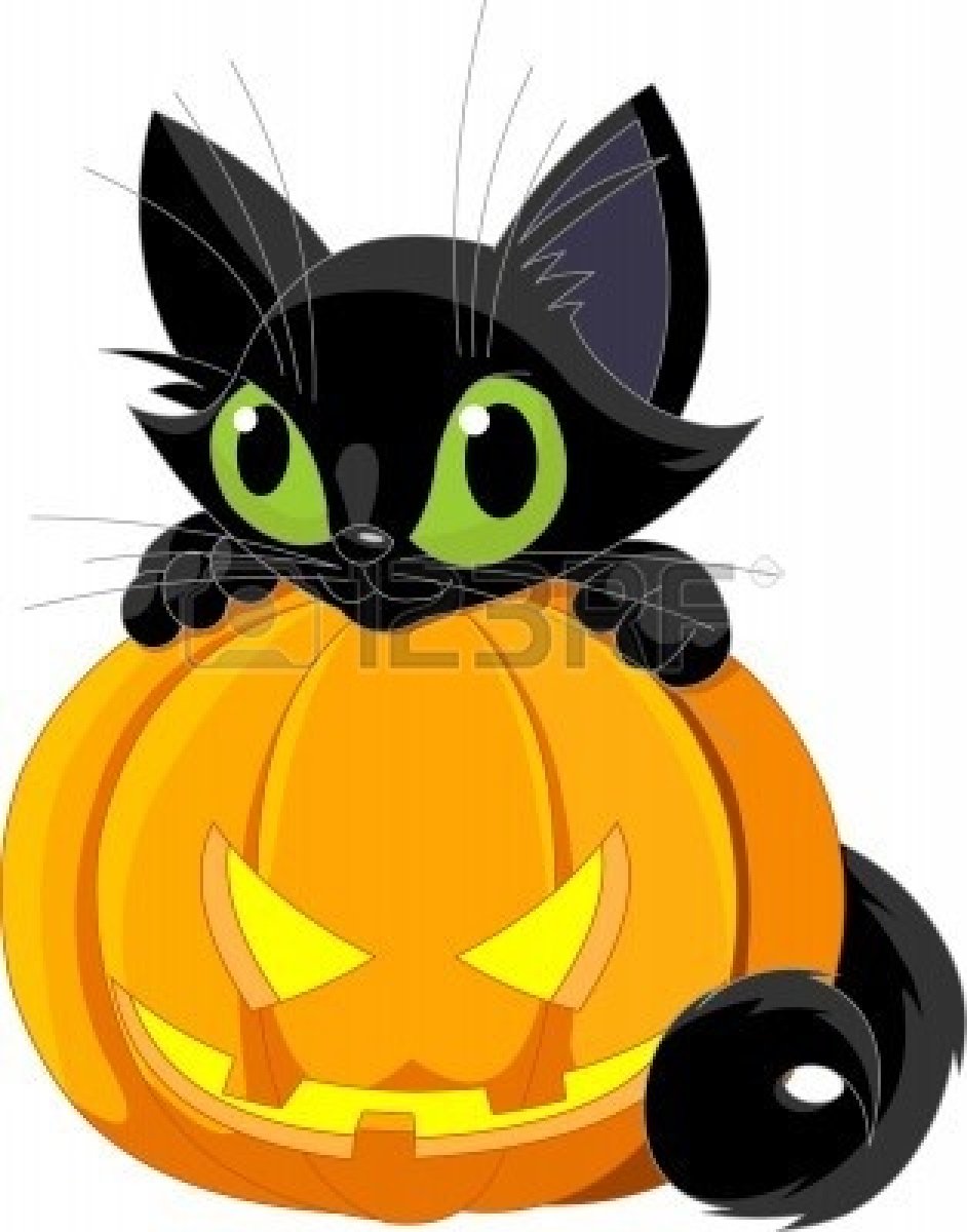 942x1200 Cute Halloween Clipart Free Cliparts Cute Black Cat On
