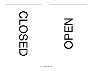 364x281 Printable Open Closed Sign