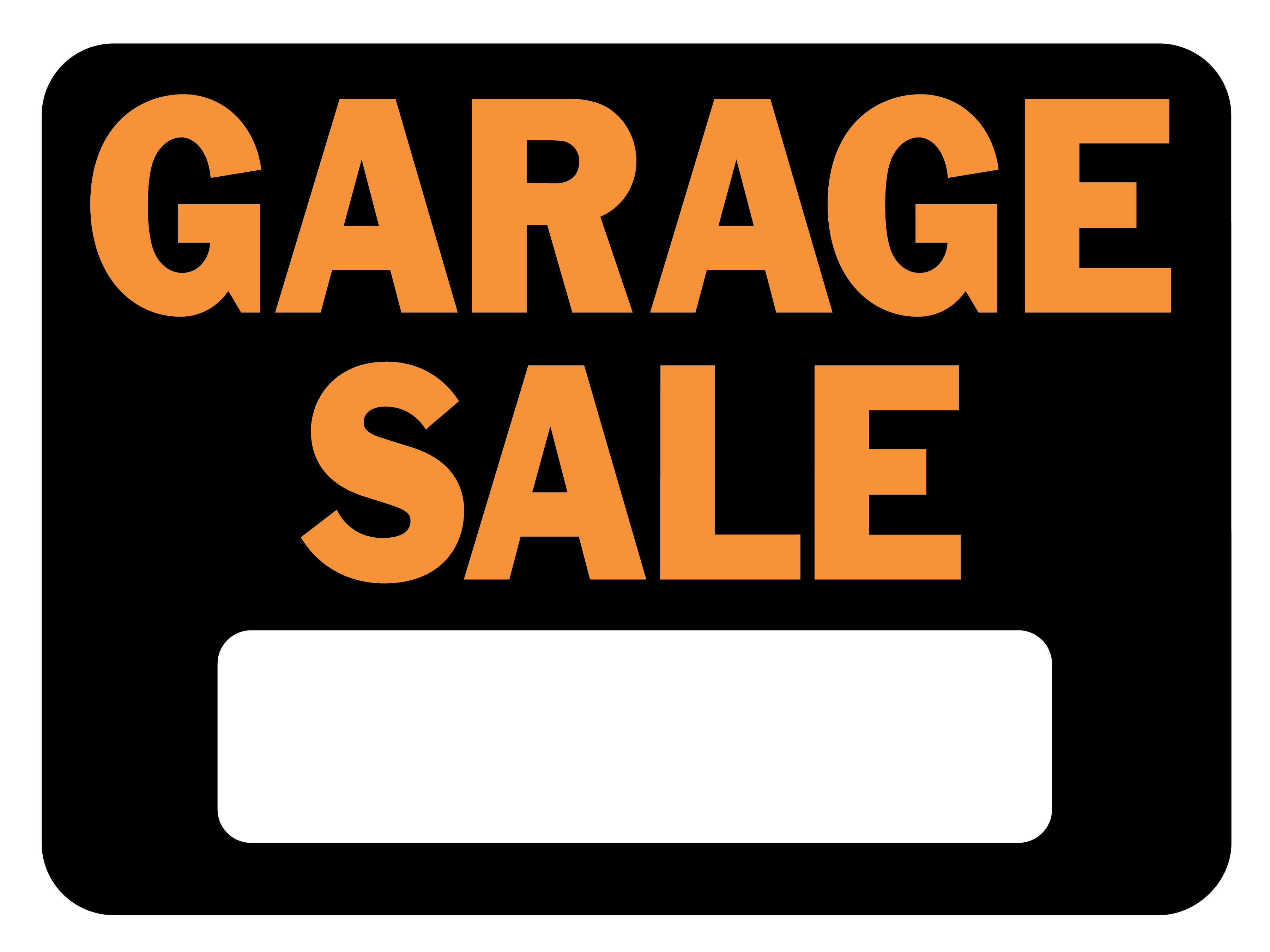 Garage Sale Signs Free Printables