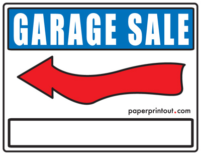 400x308 Garage Sale Signs