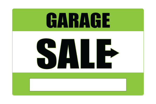 600x400 Printable Garage Sale Signs Green Free Download