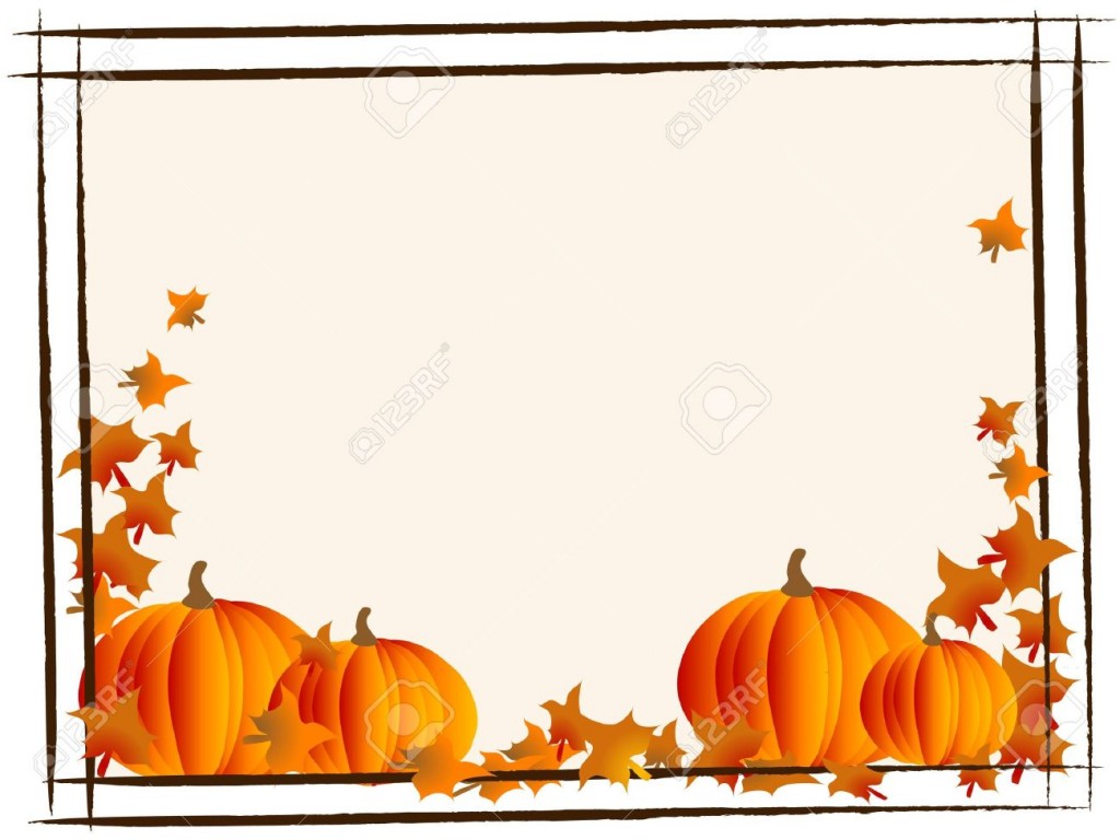 1024x768 Free Pumpkin Border Clip Art Fun For Christmas