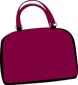 273x298 Purple Bag Clip Art