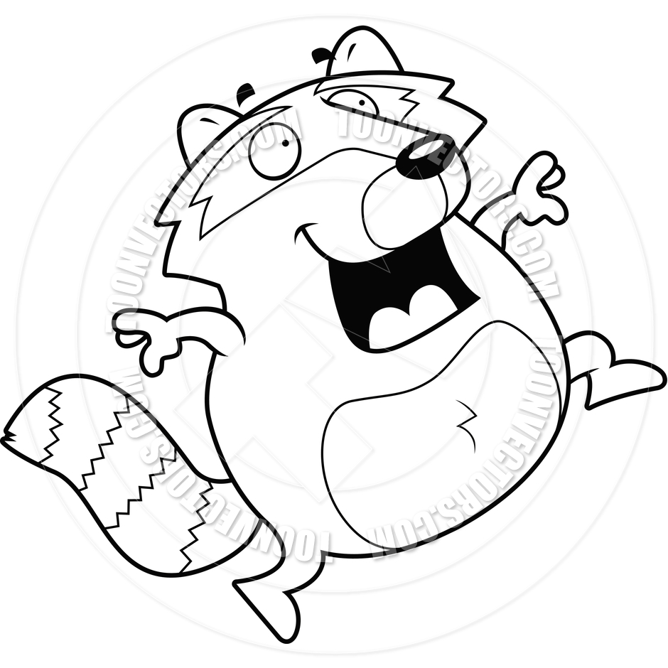 940x940 Raccoon Clipart Black And White Clipart Panda