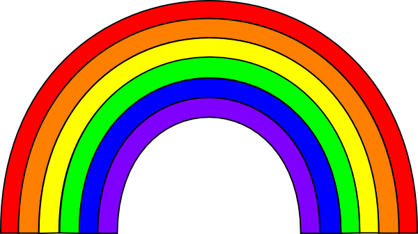 600x336 This Free Rainbow Clip Art Is Clipart Panda