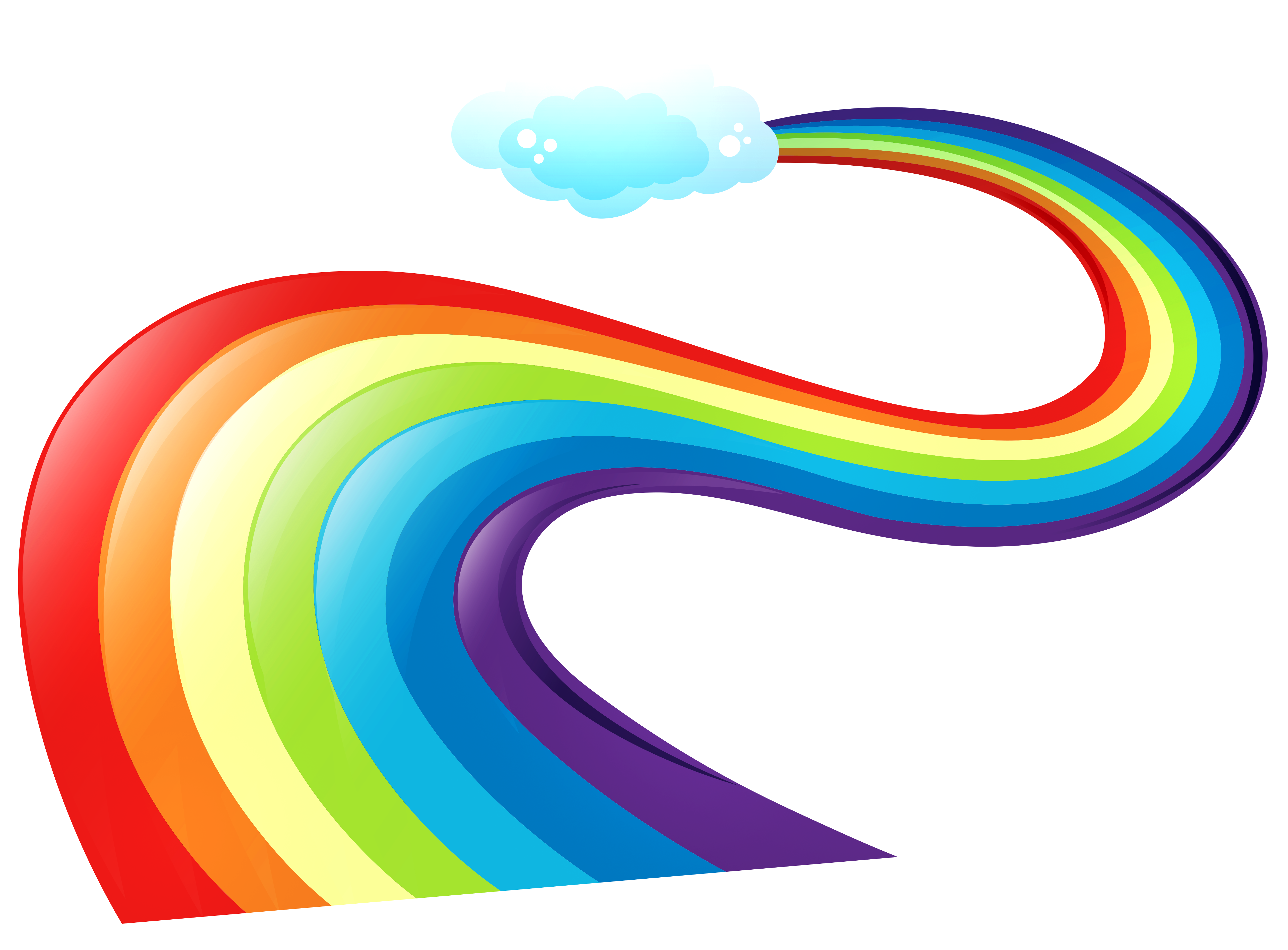 5000x3688 Rainbow Clipart Side
