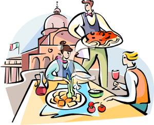 300x243 Couple Of Women Eating At An Outdoor Restaurant