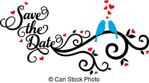 300x167 Wedding Save The Date Clipart 3