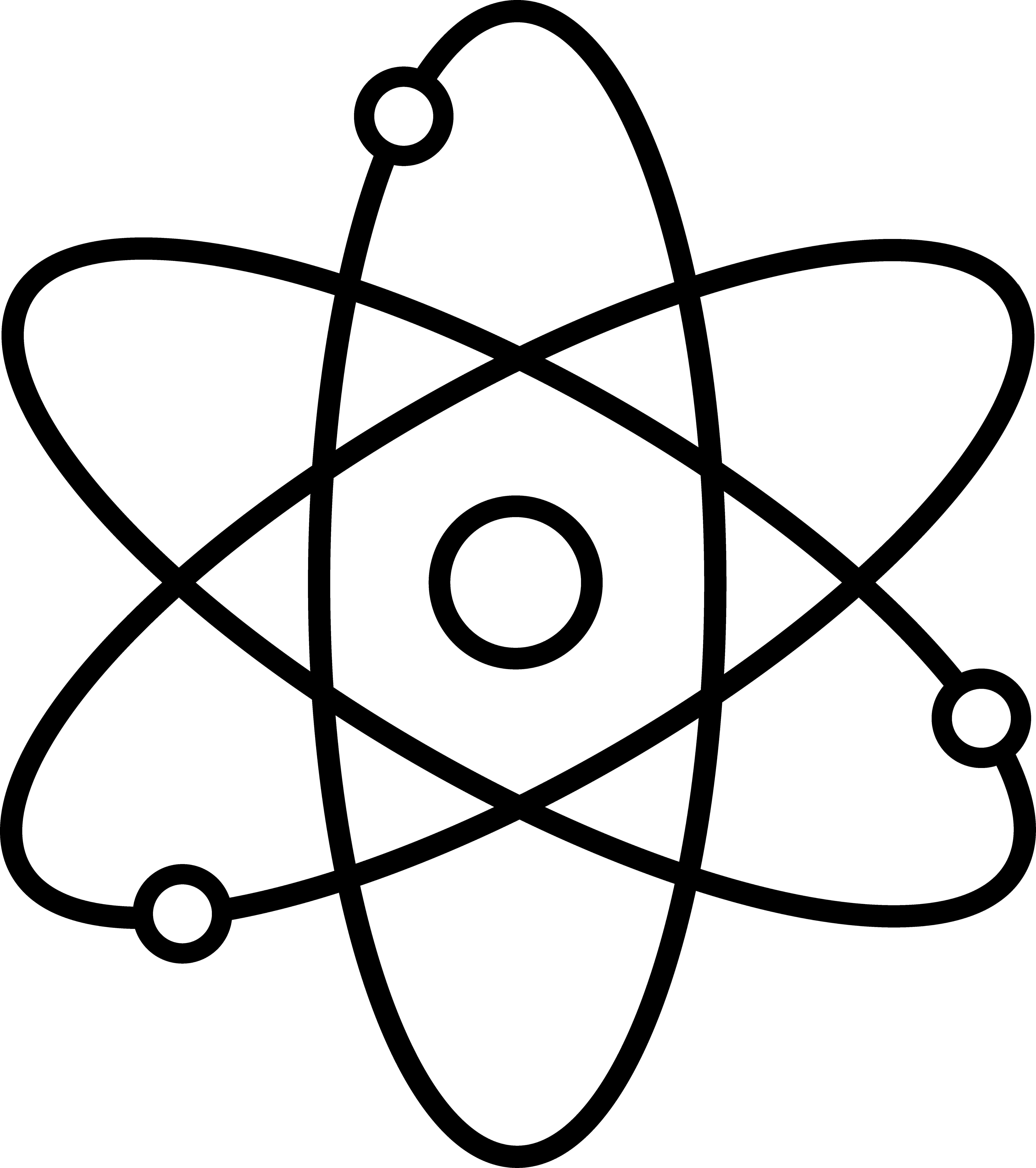 6792x7659 Science Cliparts Black 255462