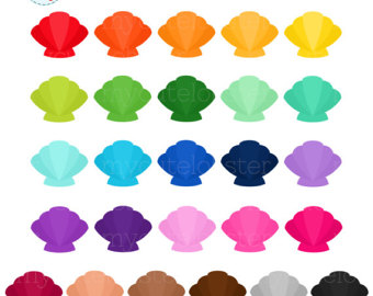 340x270 Seashells Clipart Etsy