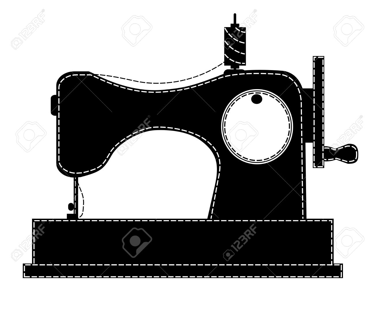 1300x1078 5,952 Sewing Machine Stock Vector Illustration And Royalty Free