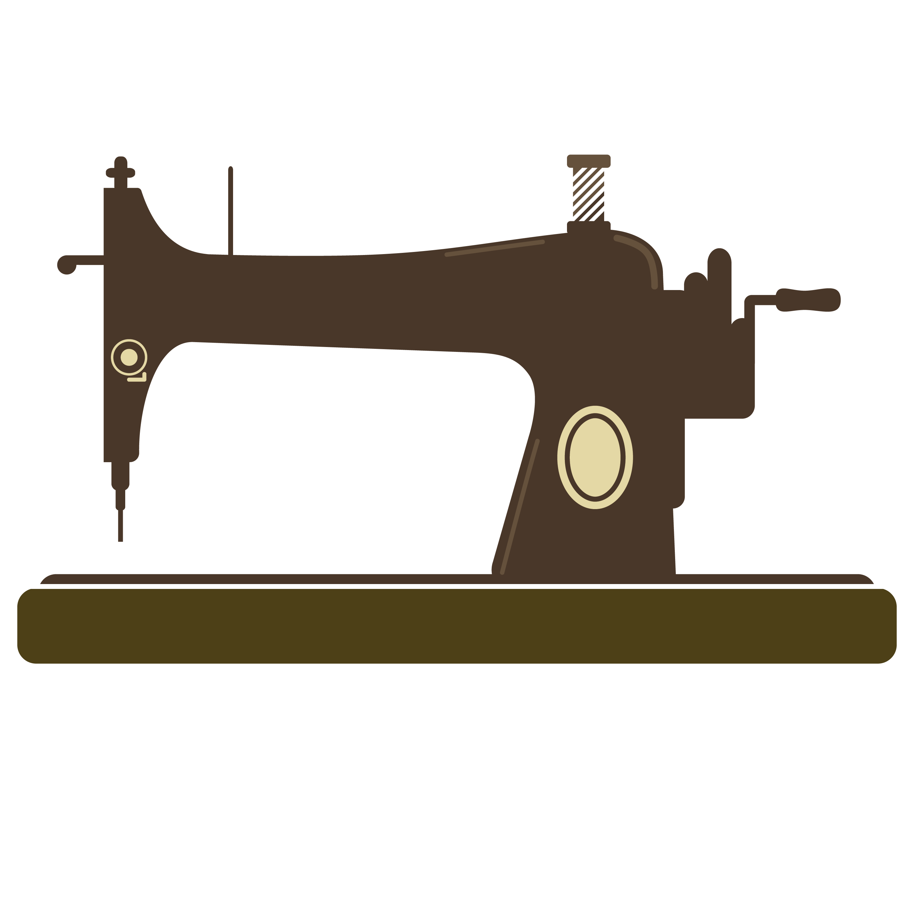 3000x3000 Sewing Machine Clipart Graphic