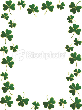 285x380 Clover Clipart Frame
