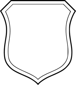 267x299 Blank White Shield Clip Art