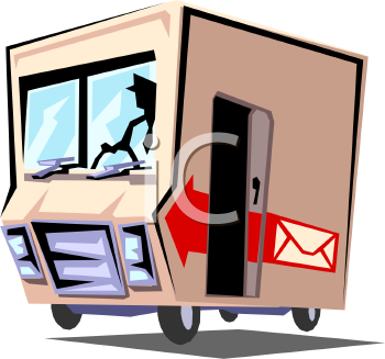 350x327 Truck Clipart Mail Delivery