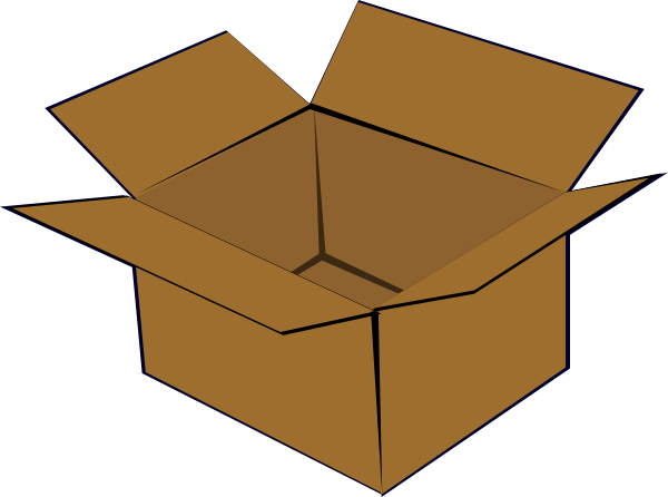600x446 Cardboard Box Clip Art Free Vector 4vector