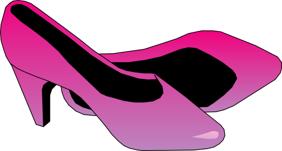 555x298 Free Pink Ladies Shoes Clip Art