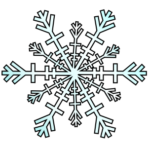 300x300 Top 75 Snowflake Clip Art