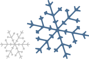 300x201 Falling Snowflake Clipart