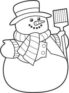 Free Snowman Clipart Black And White | Free download on ClipArtMag