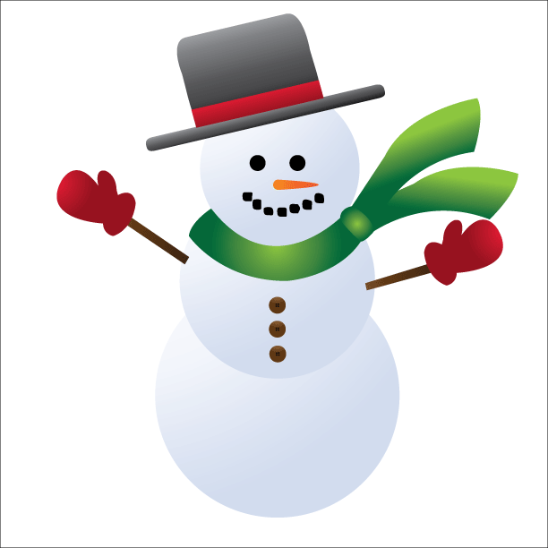 612x612 Free Snowman Clipart