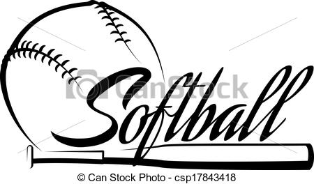 450x264 Softball Clip Art
