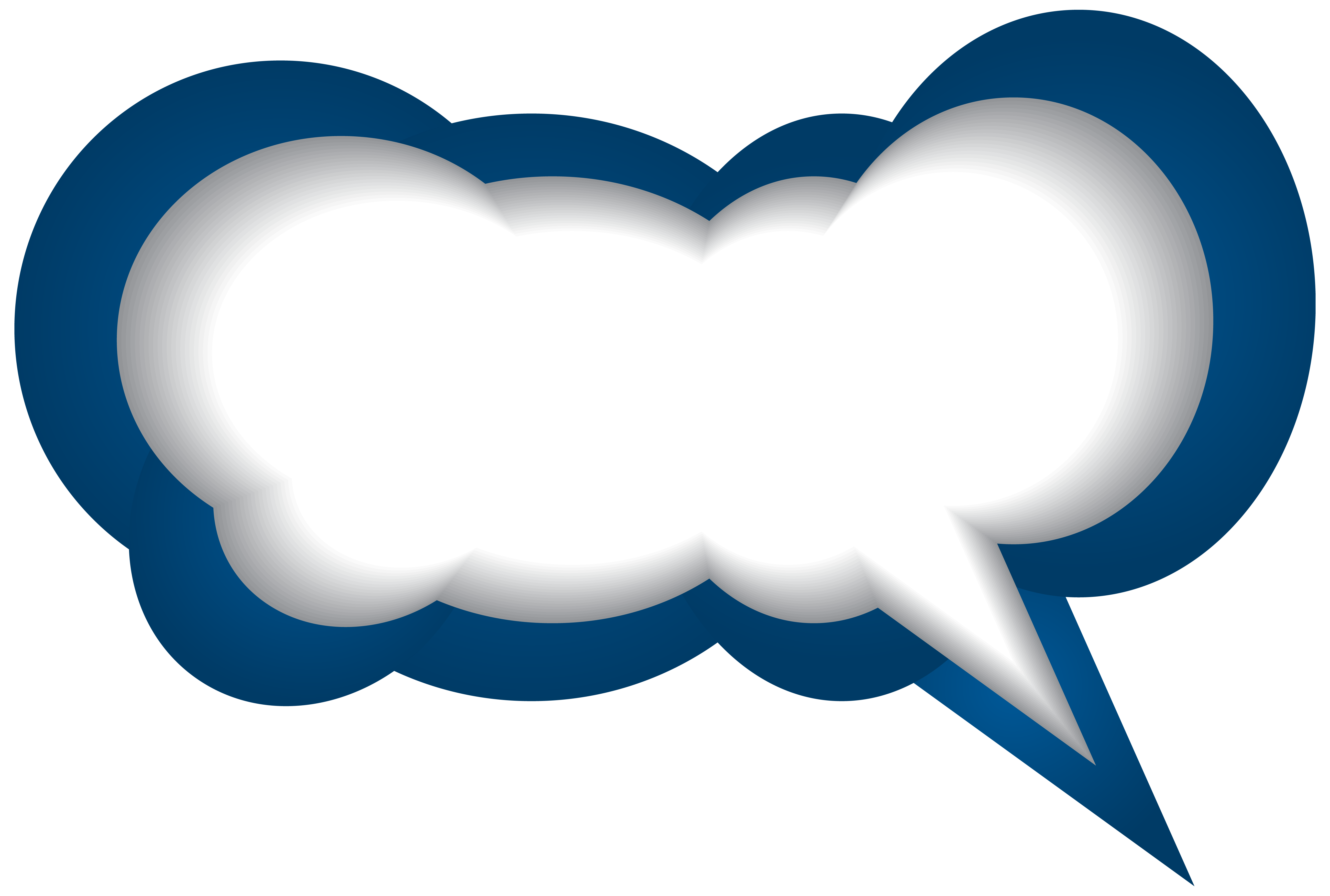 5441x3666 Speech Bubble Blue White Png Clip Art Imageu200b Gallery