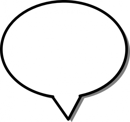 425x399 Free Printable Blank Speech Bubbles Clipart 2