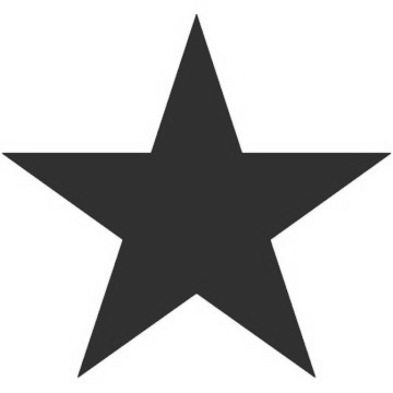360x360 Black Clipart Star