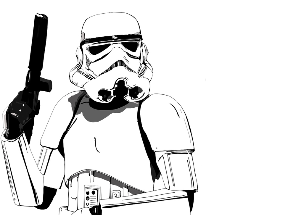 973x730 Storm Trooper Colouring Pages Clipart