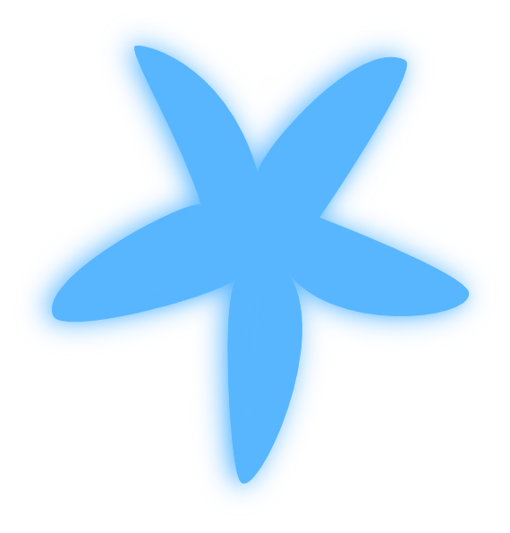 570x595 Blue Starfish Clip Art