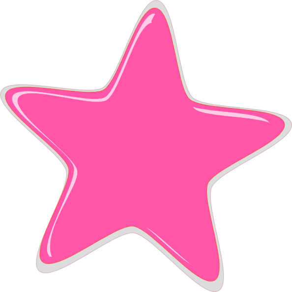 594x595 Pink Star Clipart